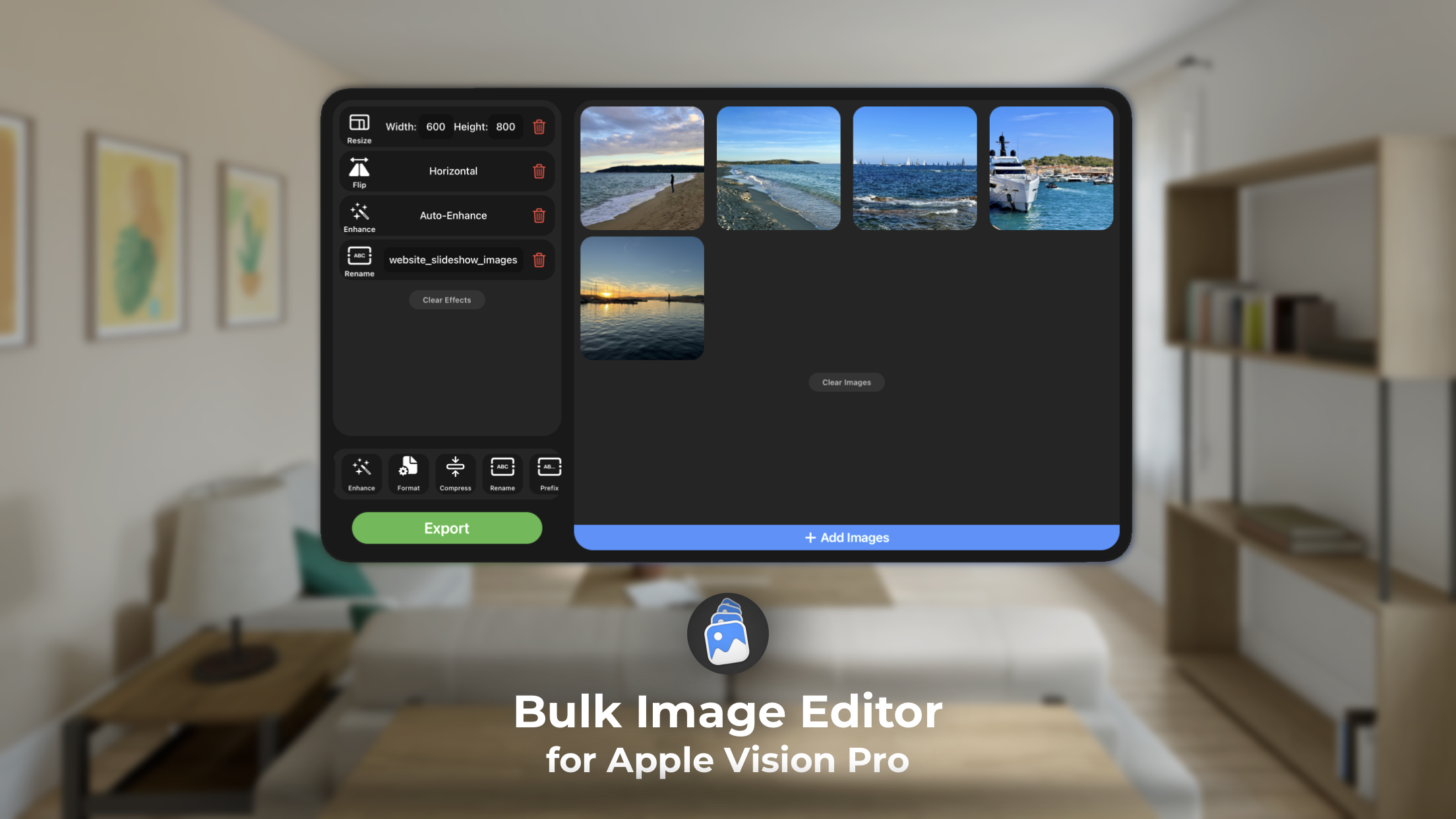 Bulk Image Editor for Vision Pro
